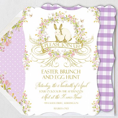 Lilac Spring Personalized Invitation Set