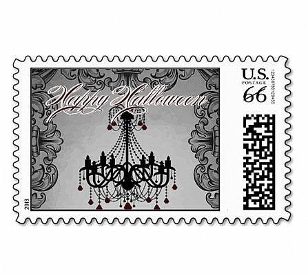 Ghoulish & Glam Postage Stamps
