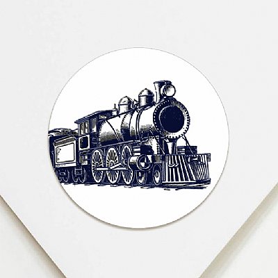 All Aboard Circle Stickers