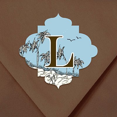 Monogram Luxe Hawaii Destination Stickers