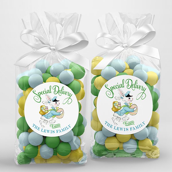 Personalized Easter Special Delivery Extra Large Stickers