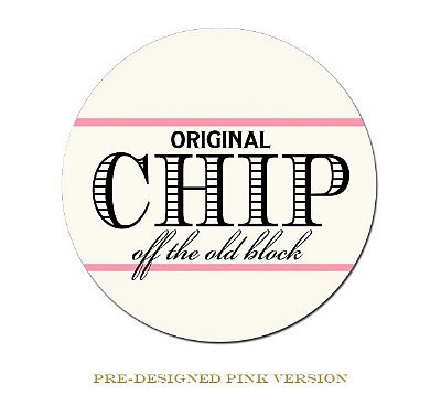 Incoming "Chip Off the Old Block" Circle Stickers