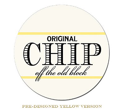 Incoming "Chip Off the Old Block" Circle Stickers