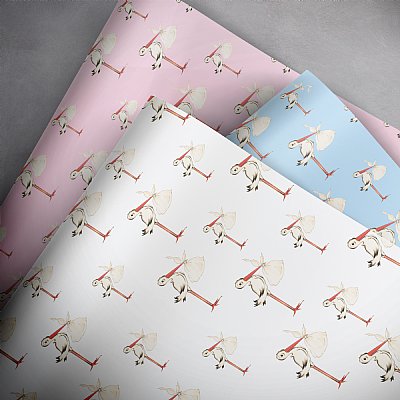 Special Delivery Stork Gift Wrap