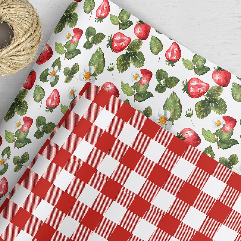 Strawberry Berry Sweet Collection Gift Wrap