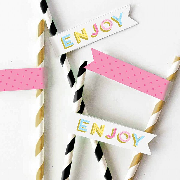 Treat Yourself Straw Pennant Kit