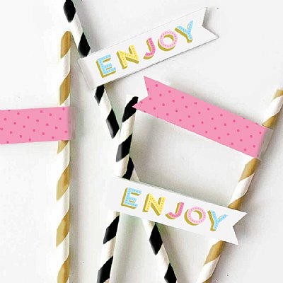 Treat Yourself Straw Pennant Kit