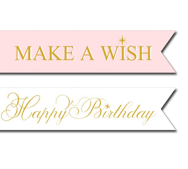 Make a Wish Straw and Pennant Kit