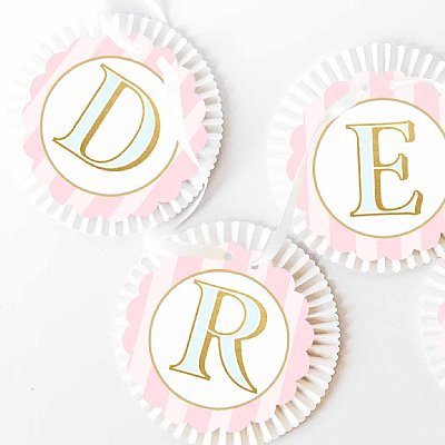 Sugar Plum Fairy Rosette Banner