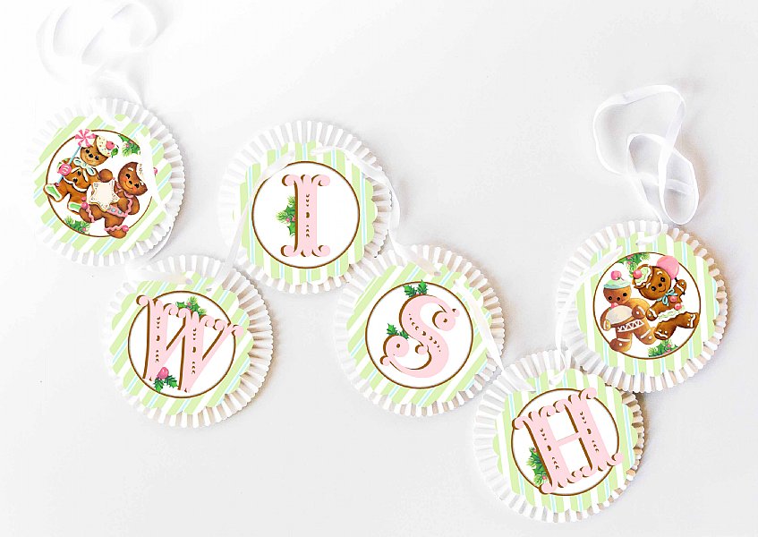 "Sweets" Sweet Holiday Rosette Banner