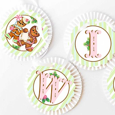 "Sweets" Sweet Holiday Rosette Banner