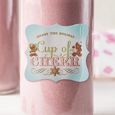 Cup of Cheer Large Luxe Stickers