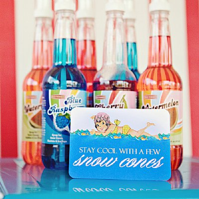 Sweetie Swim Cap Buffet & Party Signs