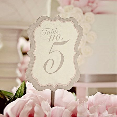 Valentina Collection Table Numbers Set