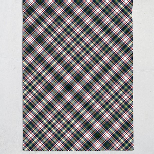 Navy Holiday Tartan Tablecloth