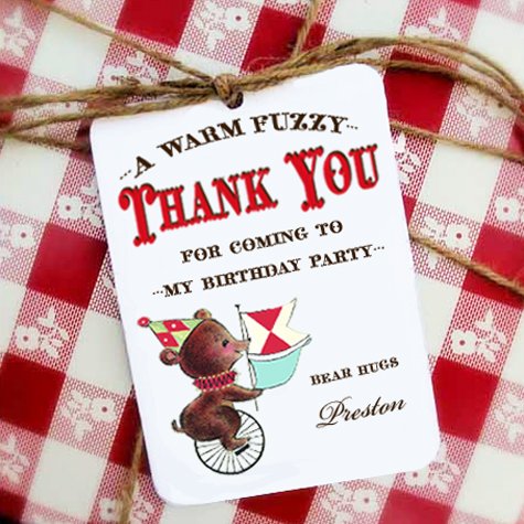 Teddy Bear Picnic Large Favor Tags