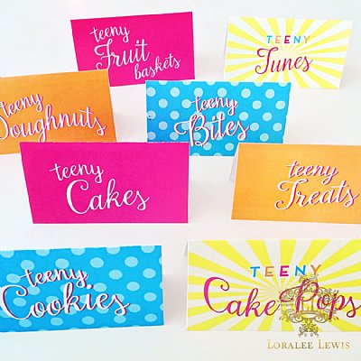 Teeny Buffet & Party Signs