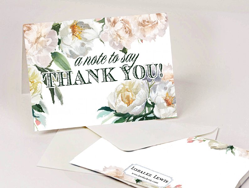 Sunrise Garden Thank You Notes