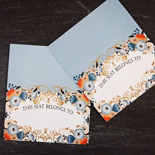 Fall Floral Place Cards