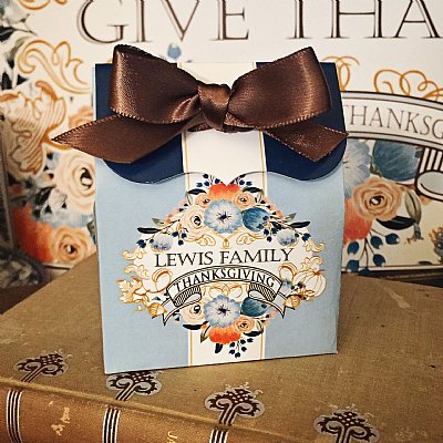 Fall Floral Favor Box Set 