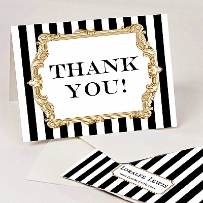 Black and White Collection Thank You Notes