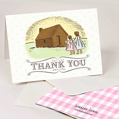 Little House on the Prairie Thank You Note Set