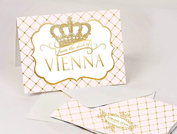 Crown Princess Personalized Thank You Notes