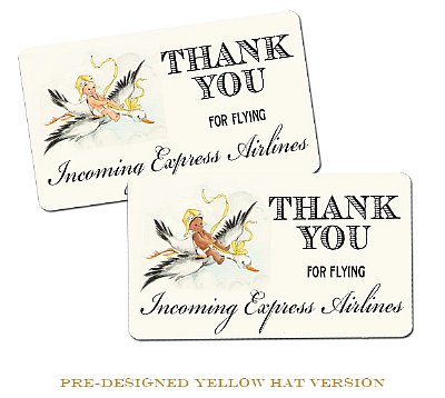 Incoming "Thank You" Favor Tags