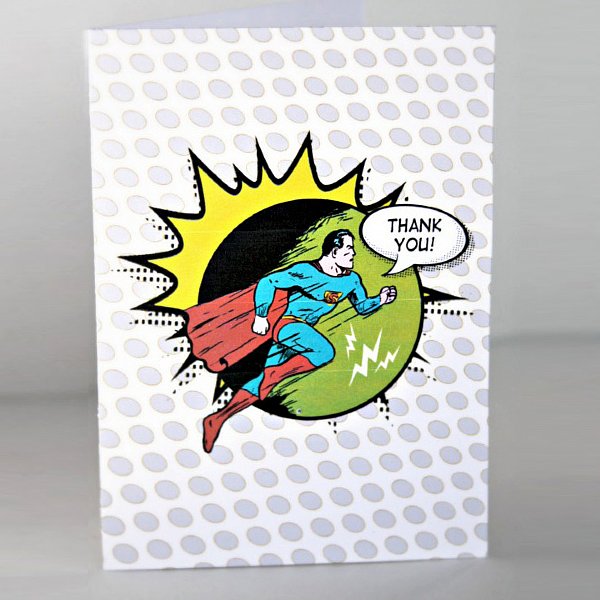 Super Hero Thank You Notes