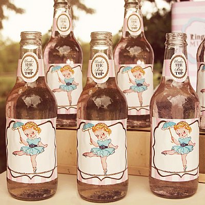  Tightrope Tootsie Glass Bottle Labels