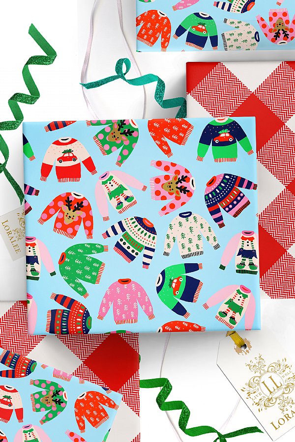 Ugly Sweater Collection Gift Wrap 