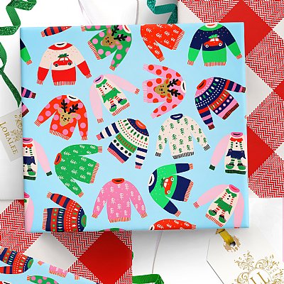Ugly Sweater Collection Gift Wrap 
