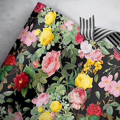 Vienna Rose (Black) Gift Wrap