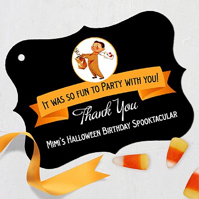 Vintage Trick Or Treat Luxe Favor Tags