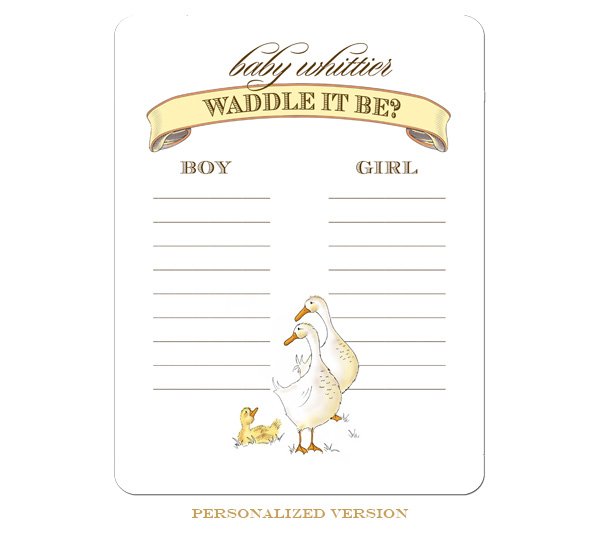 Duckling "Waddle It Be" 8x10 Sign