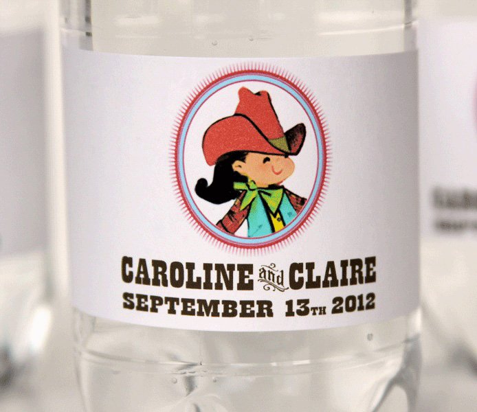 Buckaroo Water Bottle Labels