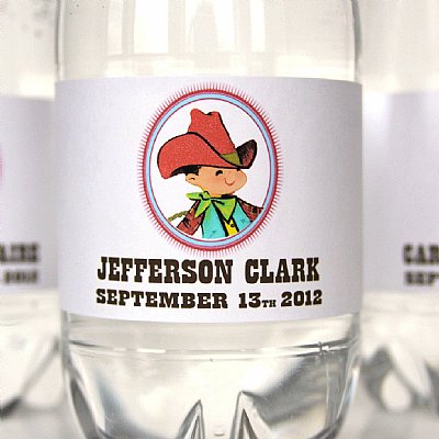 Buckaroo Water Bottle Labels