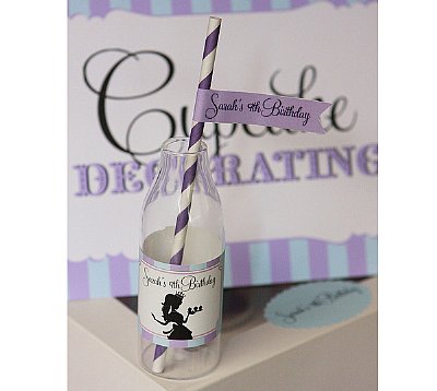 Cupcake Queen Straw and Pennant Kit