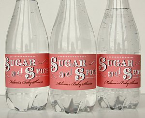 Sugar and Spice Water Bottle Labels