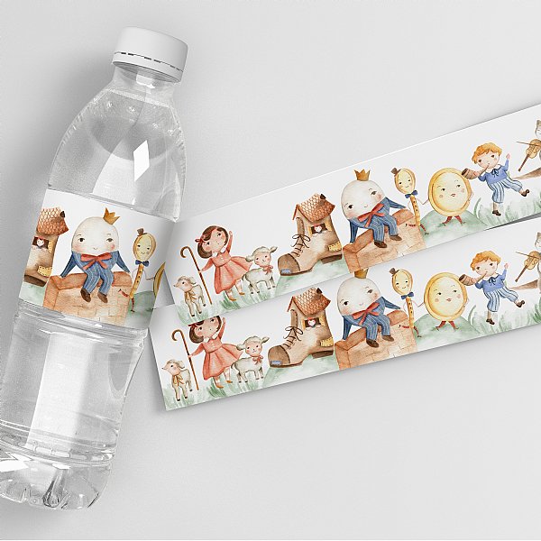 Nursery Rhymes Water Bottle Labels 
