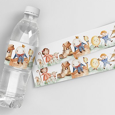 Nursery Rhymes Water Bottle Labels 