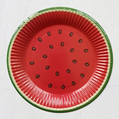 Watermelon Dessert Paper Plate Set