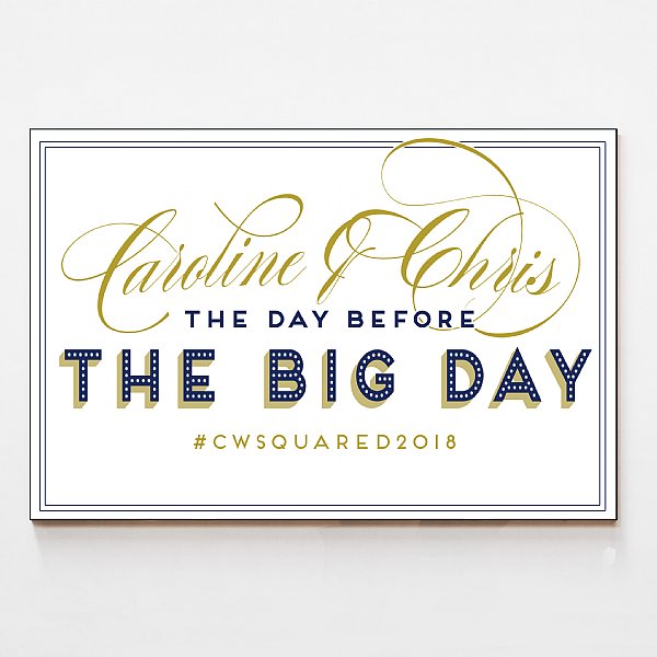 The Big Day Print Personalized (Caroline Collection) 