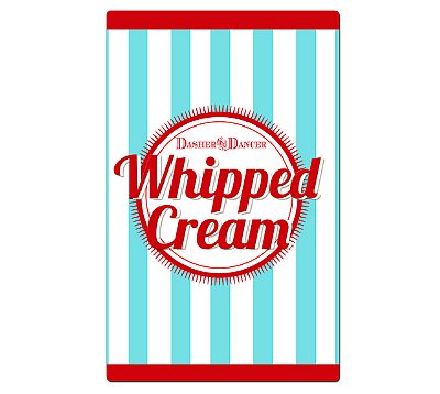 Reindeer Games Whipped Cream Labels