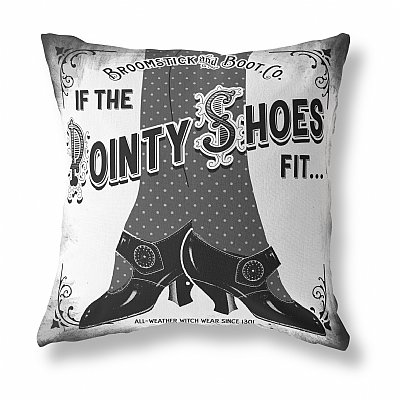 Pointy Shoes Halloween Pillow