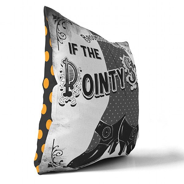 Pointy Shoes Halloween Pillow