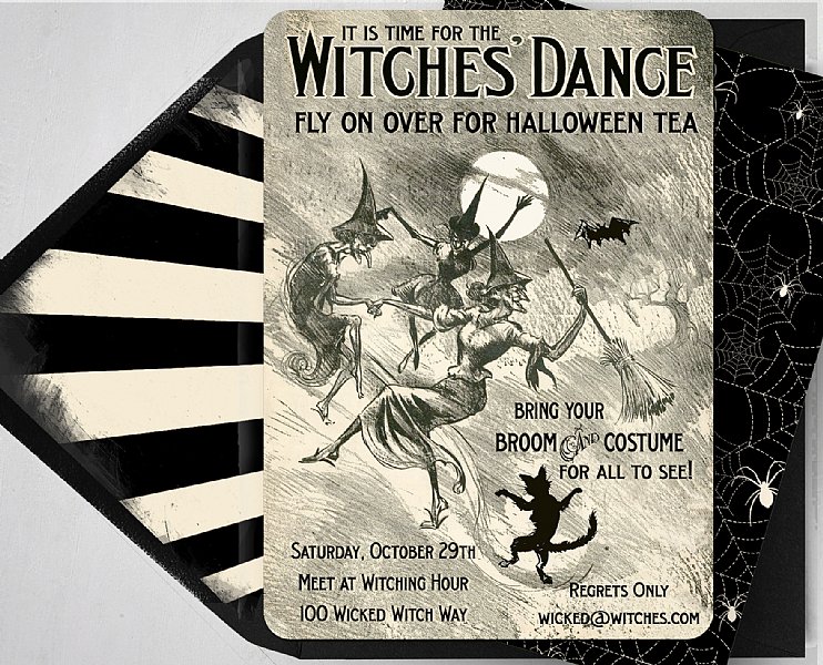 Witches Dance Invitation