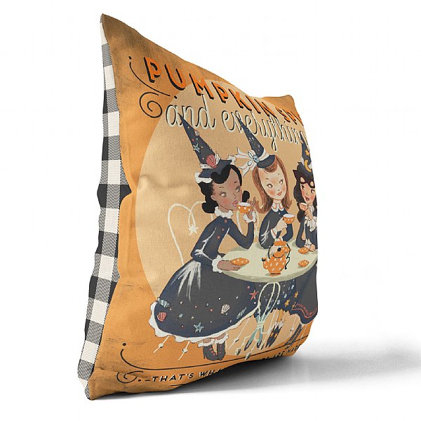 Pumpkin Spice & Everything Nice Halloween Pillow