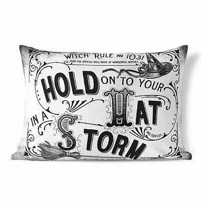  Hold On To Your Hat Halloween Pillow