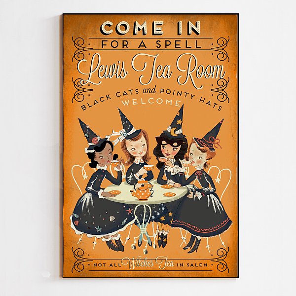 Personalized "Come In For A Spell" Large Print